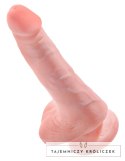 King Cock - Realistyczne Naturalne Dildo Z Przyssawką 15 CM Jasny Kolor Skóry King Cock