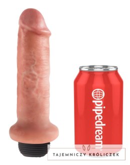 King Cock - Realistyczne Naturalne Dildo Z Wytryskiem 15 CM Jasny Kolor Skóry King Cock