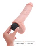 King Cock - Realistyczne Naturalne Dildo Z Wytryskiem 20 CM Jasny Kolor Skóry King Cock