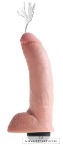 King Cock - Realistyczne Naturalne Dildo Z Wytryskiem 23 CM Jasny Kolor Skóry King Cock