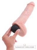 King Cock - Realistyczne Naturalne Dildo Z Wytryskiem 28 CM Jasny Kolor Skóry King Cock