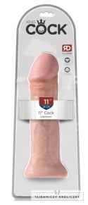 King Cock - Realistyczne Naturalne Dildo Z Żyłkami I Żołędziem 28 CM Jasny Kolor Skóry King Cock