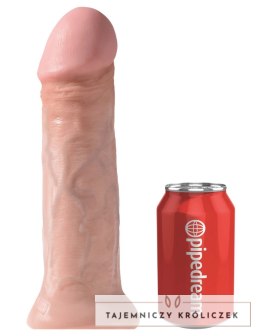 King Cock - Realistyczne Naturalne Dildo Z Żyłkami I Żołędziem 28 CM Jasny Kolor Skóry King Cock