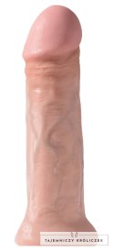 King Cock - Realistyczne Naturalne Dildo Z Żyłkami I Żołędziem 28 CM Jasny Kolor Skóry King Cock