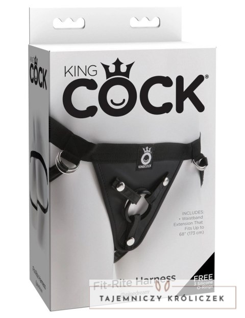 King Cock - Uprząż Strap-On Do Wibratorów I Dildo King Cock Czarna King Cock