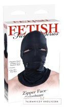 Fetish Fantasy Series - Kaptur Na Głowę BDSM Z Zamkiem Czarny Fetish Fantasy Series