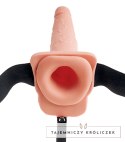 Fetish Fantasy Series - Strap-On Z Pustym Naturalnym Dildo I Wytryskiem 21.6cm Fetish Fantasy Series