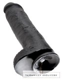 King Cock - Realistyczne Dildo Z Żołędziem Jądrami I Żyłkami 28 CM Czarny King Cock