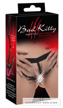 Bad Kitty - Czarne Stringi Z Zaciskami Na Wargi Sromowe Bad Kitty