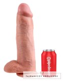 King Cock - Realistyczne Dildo Z Jądrami Cieliste 30 CM King Cock