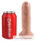 King Cock - Realistyczne Dildo Z Ruchomym Napletkiem 15 CM Jasny Kolor Skóry King Cock