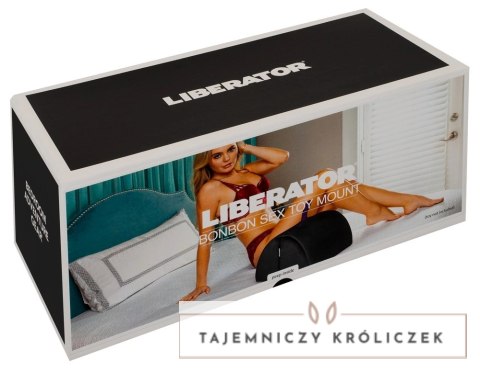 Liberator - Czarna Półokrągła Poduszka Do Seksu Z Miejscem Na Dildo/Wibrator Liberator