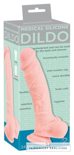 Medical Silicone - Medyczne Silikonowe Dildo 24cm Medical Silicone