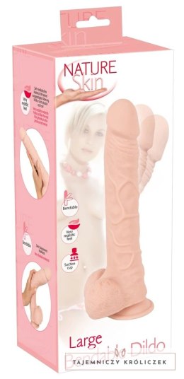 Nature Skin - Dildo O Naturalnym Wyglądzie Z Jądrami 30cm Nature Skin