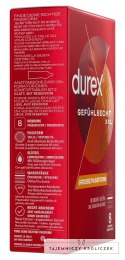 Durex - Duże Prezerwatywy Na Bazie Silikonu Ze Smoczkiem gefühlsecht extra larg8 8szt Durex