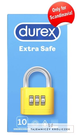 Durex Extra Safe - Prezerwatywy Mocno Nawilżone 10szt Durex