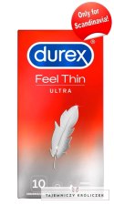 Durex Feel Thin - Prezerwatywy 20% Cieńsze 10szt Durex