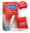 Durex Feel Thin - Prezerwatywy 20% Cieńsze 10szt Durex