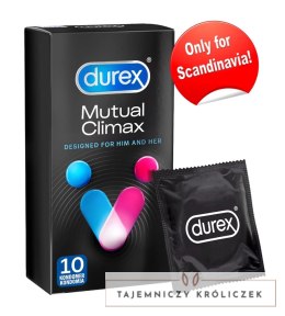 Durex Mutual Climax - Prezerwatywy Z Żebrami Łatwe Zakładanie 10szt Durex