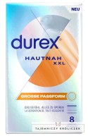 Durex - Najcieńsze Prezerwatywy Lateksowe Hautnah Classic XXL 8 szt Durex