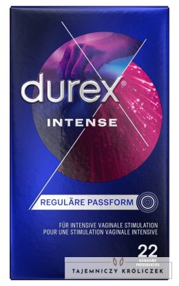 Durex - Prążkowane Prezerwatywy Miętowe Intense Orgasmic 22 szt Durex