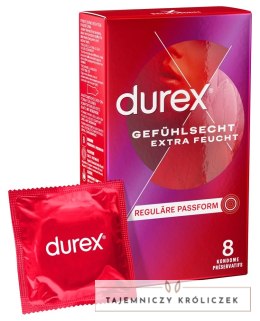 Durex - Prezerwatywy Ze Zbiorniczkiem Nawilżone Gefühl.extra lubr. 8 szt Durex