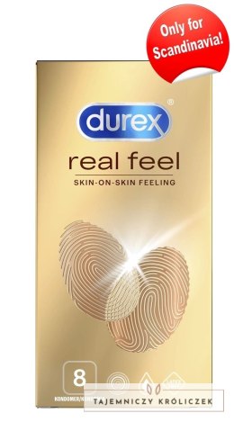 Durex Real Feel - Prezerwatywy Pozbawione Lateksu 8szt Durex