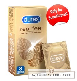 Durex Real Feel - Prezerwatywy Pozbawione Lateksu 8szt Durex