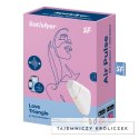 Wibrator z masażerem powietrznym - Satisfyer Love Triangle White Satisfyer