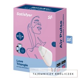 Wibrator z masażerem powietrznym - Satisfyer Love Triangle White Satisfyer