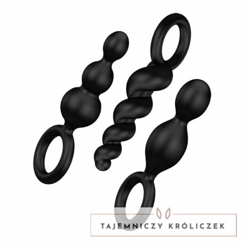 Zestaw plugów analnych - Satisfyer Booty Call Plugs Black Satisfyer