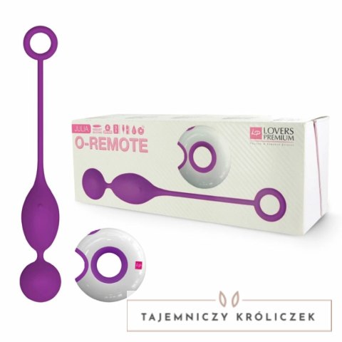 Wibrujące jajeczko - LoversPremium O-Remote Control Egg Purple Julia LoversPremium