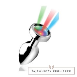 XR Brands - Korek analny z tęczowym LED - mały XR Brands