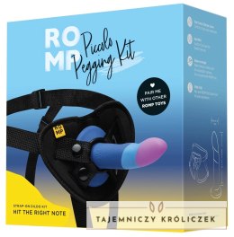 ROMP - Zestaw Dildo Dwukolorowe Z Uprzężą Strap-On Piccolo Pegging Kit ROMP