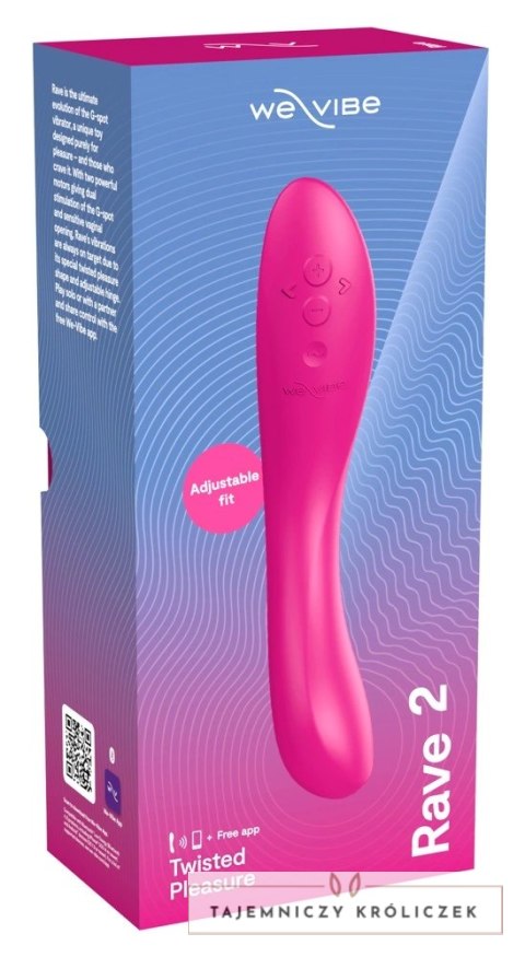 We-Vibe - Wibrator Punktu-G Z Aplikacją Rave 2 by We-Vibe Fuchsia We Vibe