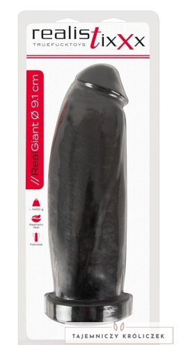 Realistixxx - Wielkie Czarne Dildo XXL Giant Dildo 29.8 cm Realistixxx