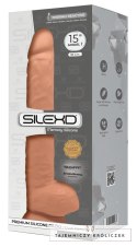 SilexD - Naturalne Dildo Z Jądrami 38 cm Cieliste Model 15 Flesh SILEXD