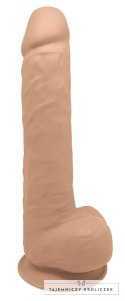 SilexD - Naturalne Dildo Z Jądrami 38 cm Cieliste Model 15 Flesh SILEXD