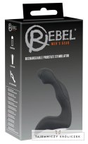 Rebel - Stymulator Prostaty Z Reduktorem Krocza I 10 Trybami Wibracji Czarny Rebel