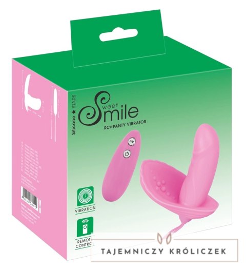 Sweet Smile - Mini Wibrator Ze Stymulacją Łechtaczki Różowy 8cm Sweet Smile