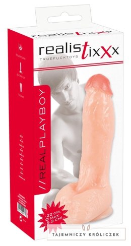 Realistixxx - Naturalne Dildo Z Żyłami Żołędziem I Jądrami 23cm Realistixxx