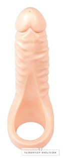 Realistixxx - Pierścień Na Penisa Z Naturalnym Dildo 18 Cm Realistixxx