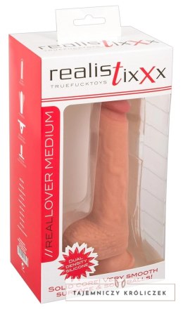 Realistixxx - Xl Naturalne Dildo Z Żyłami Żołędziem I Jądrami 21.7cm Realistixxx