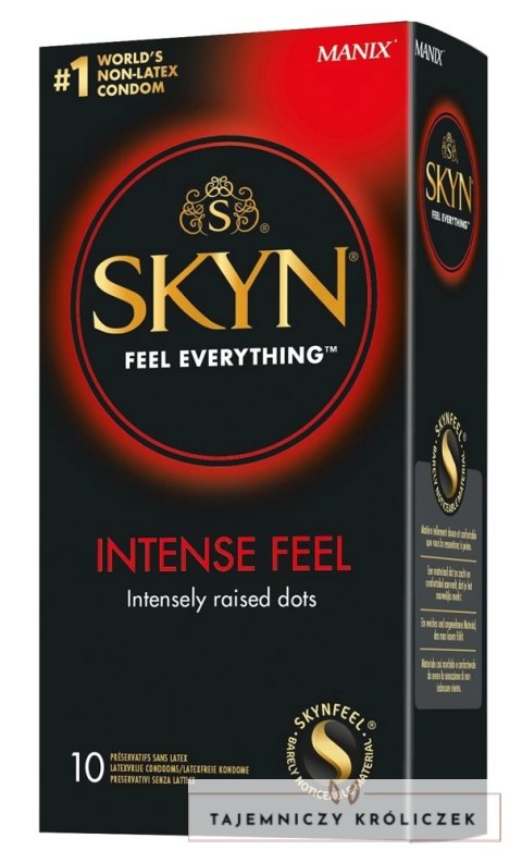 SKYN Intense Feel - Prezerwatywy Nielateksowe Ekstra Cienkie Z Powłoką Na Mokro 10 szt SKYN