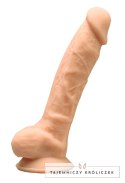 Silexd - Realistyczne Dildo Z Żyłami Żołędziem I Jądrami Cieliste 18.8cm SILEXD