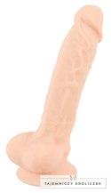 Silexd - Realistyczne Dildo Z Żyłami Żołędziem I Jądrami Cieliste 18.8cm SILEXD