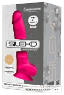 Silexd - Realistyczne Dildo Z Żyłami Żołędziem I Jądrami Różowe 17.5cm SILEXD