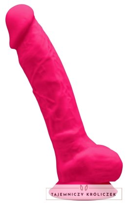 Silexd - Realistyczne Dildo Z Żyłami Żołędziem I Jądrami Różowe 17.5cm SILEXD