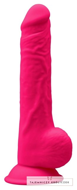 Silexd - Realistyczne Dildo Z Żyłami Żołędziem I Jądrami Różowe 24cm SILEXD