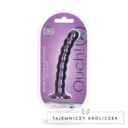 Ouch! - Silikonowe dildo G-Spot z koralikami - 16,5 cm Ouch! by Shots